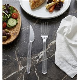 Cutlery Set Reusable PS 2 Pieces + Napkin (250 Units)