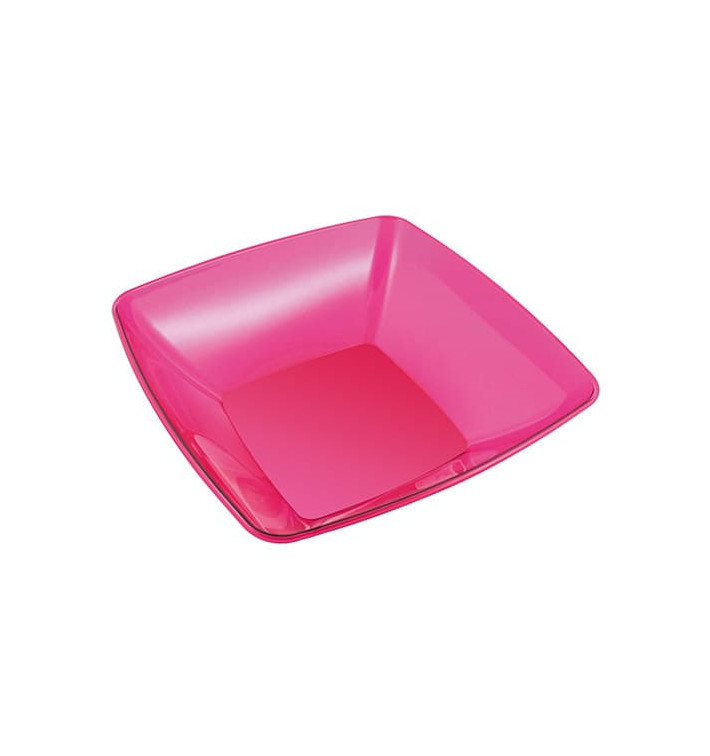 Plastic Bowl PS Crystal Hard Raspberry 480ml 14x14cm Plastic Bowl PS Crystal Hard Raspberry 480ml 14x14cm