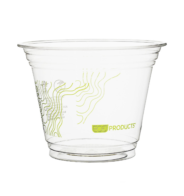 Cornstarch Cup PLA "Green Stripe" 265ml (50 Units) Cornstarch Cup PLA "Green Stripe" 265ml (50 Units)