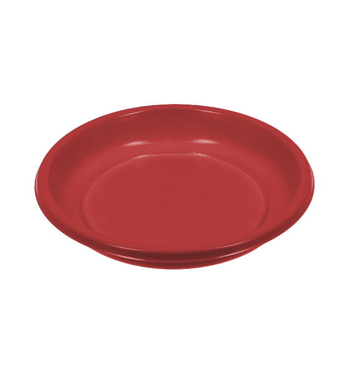 Reusable Plate Deep Economic PS Red Ø20,5cm (25 Units) Reusable Plate Deep Economic PS Red Ø20,5cm (25 Units)