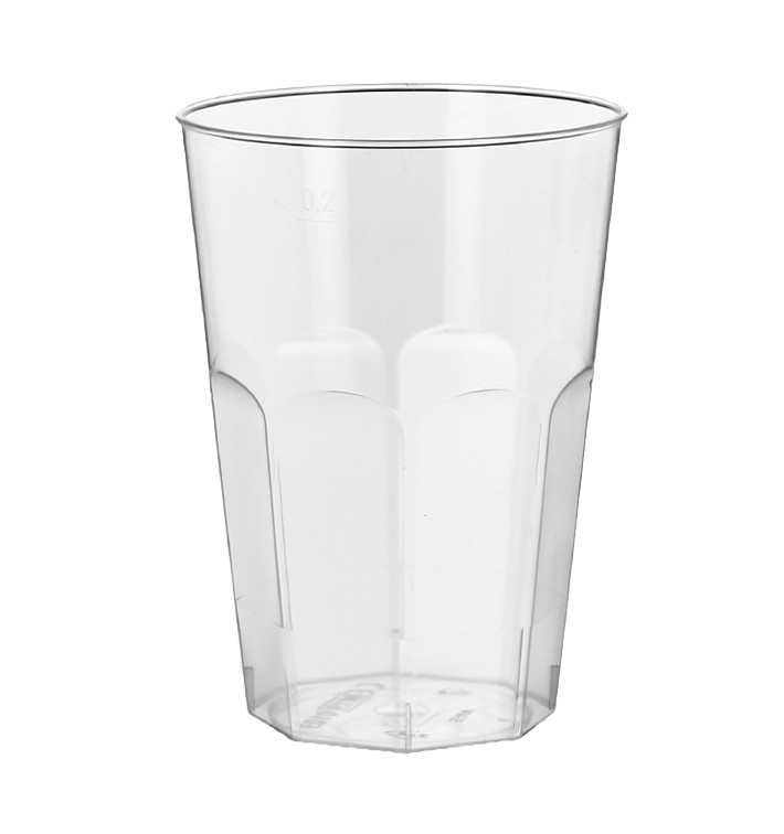 Plastic Cup PS Crystal "Deco" Clear 200 ml (25 Units) Plastic Cup PS Crystal "Deco" Clear 200 ml (25 Units)