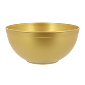 Bowl Reusable Durable PP Mineral Gold 2l Ø20cm (36 Units)