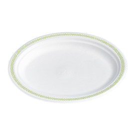 Paper Tray Molded Fiber "Chinet" "Flavour" 26x19 cm (140 Units)  