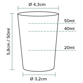 Plastic Shot PS Injection Moulding Clear 50 ml (1600 Units)