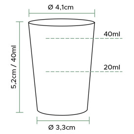 Plastic Shot PS Injection Moulding Clear 40 ml (2000 Units)