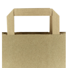 Paper Bottle Bag with Handles Kraft 19+8x37cm (50 Units) 