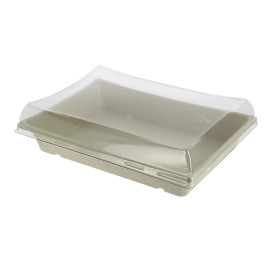 Sugarcane Tray with Lid 750ml 22x16x6cm (15 Units) 