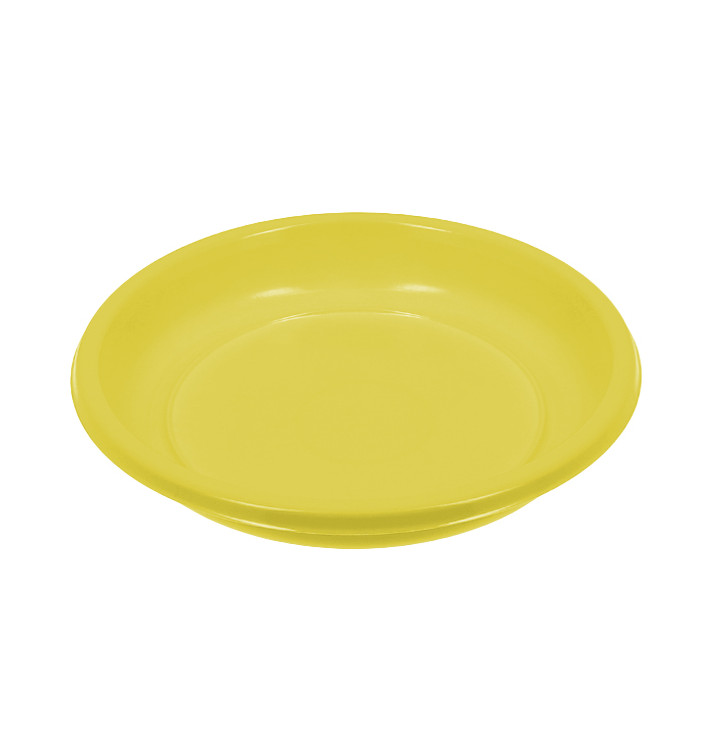 Reusable Plate Deep Economic PS Yellow Ø20,5cm (25 Units) Reusable Plate Deep Economic PS Yellow Ø20,5cm (25 Units)