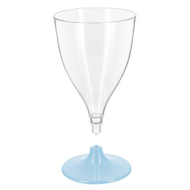 Reusable PS Cup Water/Wine Blue Foot 200ml 2P (6 Units)