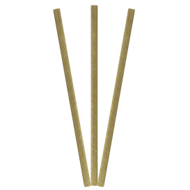 Paper Straw Straight Kraft Ø0,6cm 19,7cm (3000 Units)