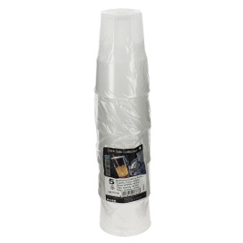 Plastic Cup PP Clear Ø8,5cm 400ml (5 Units) 