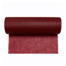 Non-Woven PLUS Tablecloth Roll Burgundy 1,2x50m P40cm (6 Units) 