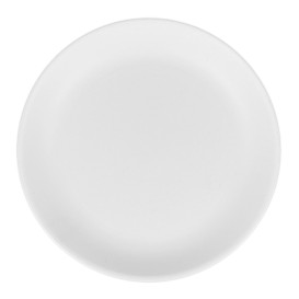 Reusable Plate Durable PP Mineral White Ø21cm (54 Units)