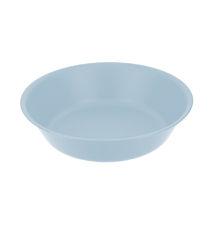 Reusable Plate Durable PP Mineral Blue Ø18cm (6 Units) Reusable Plate Durable PP Mineral Blue Ø18cm (6 Units)
