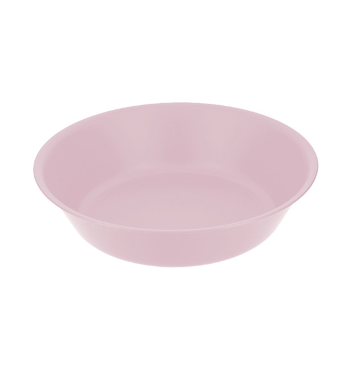 Reusable Plate Durable PP Mineral Pink Ø18cm (6 Units) Reusable Plate Durable PP Mineral Pink Ø18cm (6 Units)