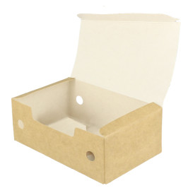 Paper Take-Out Box Small size Kraft 1,15x0,72x0,43cm (25 Units)