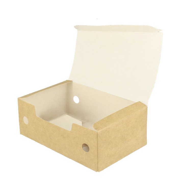 Paper Take-Out Box Small size Kraft 1,15x0,72x0,43cm (25 Units) Paper Take-Out Box Small size Kraft 1,15x0,72x0,43cm (25 Units)