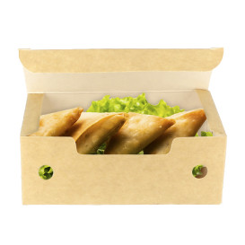 Paper Take-Out Box Small size Kraft 1,15x0,72x0,43cm (25 Units)