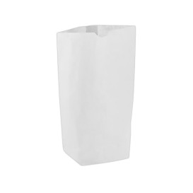 Paper Bag with Hexagonal Base White 19x26cm (1000 Units)