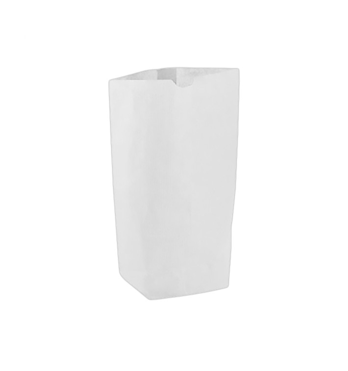 Paper Bag with Hexagonal Base White 17x22cm (1000 Units)