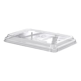 Plastic Lid RPET Clear for Sugarcane Tray Ecologic 355 and 470 ml (400 Units)