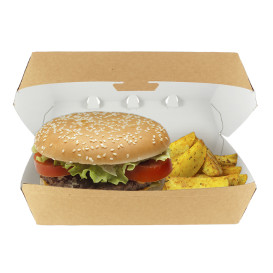 Paper Burger Box Kraft Giant size 23x17,5x8cm (175 Units)