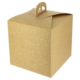 Kraft Carton Panettone Box 1000g 21,5x21,5x21,5cm (25 Units)