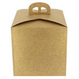 Kraft Carton Panettone Box 1000g 21,5x21,5x21,5cm (100 Units) 