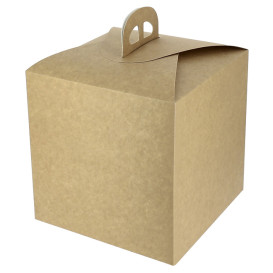 Kraft Carton Panettone Box 500g 18,5x18,5x18,5cm (25 Units) 