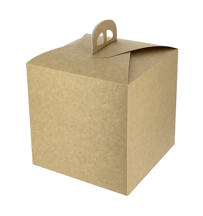 Kraft Carton Panettone Box 500g 18,5x18,5x18,5cm (100 Units) Kraft Carton Panettone Box 500g 18,5x18,5x18,5cm (100 Units)