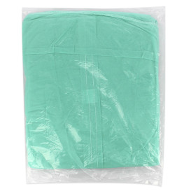 Disposable Lab Coat TST PP Velcro Green XL 35gr (100 Units)