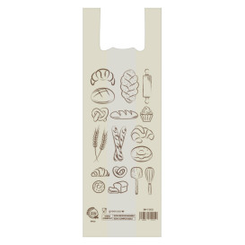 Bread T-shirt Bag Home Compost “Bakery” 30x60cm (100 Units) 