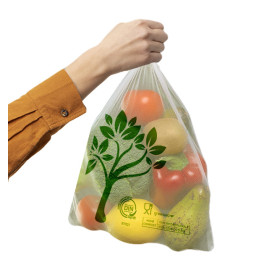 Market Bag Block Home Compost “Be Eco!” 30x40cm 12µm (2.000 Units)