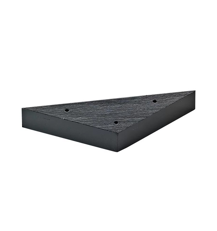 Bamboo Food Pick Holder Tray Black 14x8cm (10 Units) Bamboo Food Pick Holder Tray Black 14x8cm (10 Units)