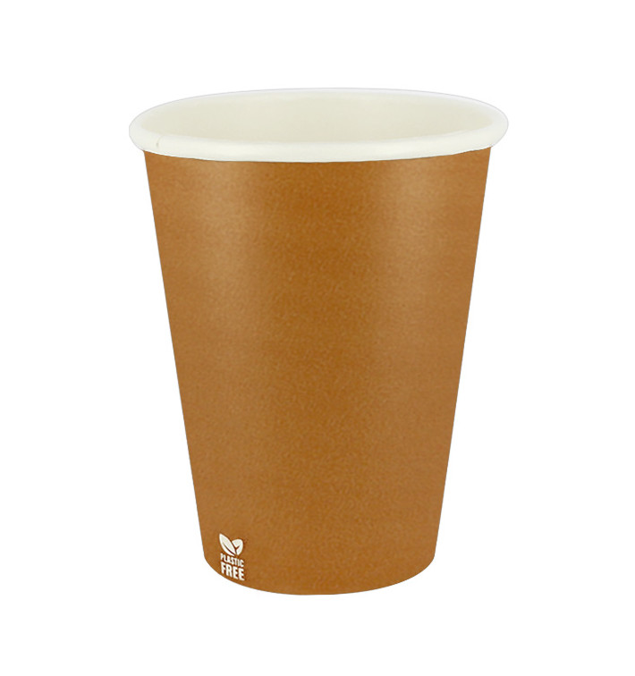 Plastic-Free Paper Cup 14 Oz/420ml "Caramel" Ø9,0cm (1.000 Units) Plastic-Free Paper Cup 14 Oz/420ml "Caramel" Ø9,0cm (1.000 Units)