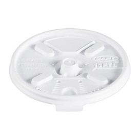 Plastic Lid PS Resealable White Ø8,6cm (1000 Units)