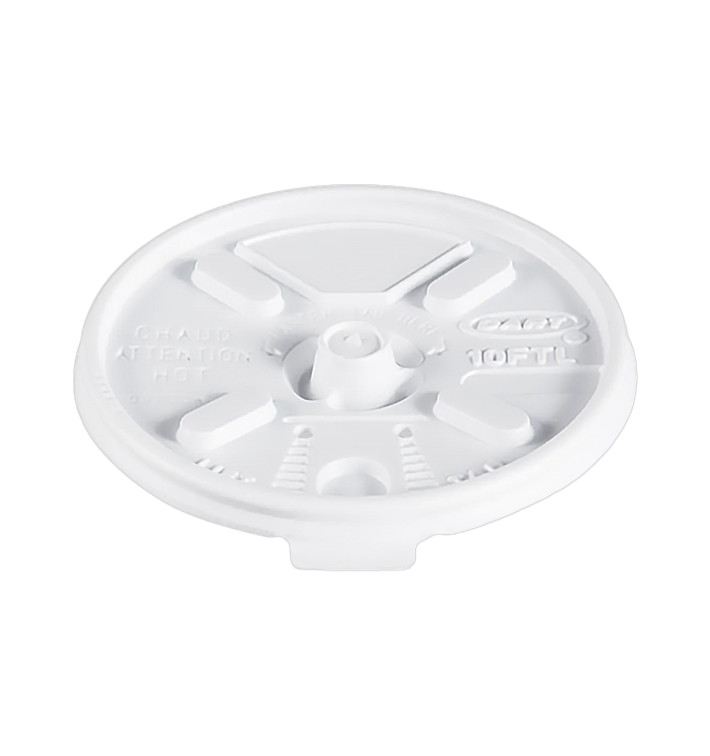 Plastic Lid PS Resealable White Ø8,6cm (100 Units) Plastic Lid PS Resealable White Ø8,6cm (100 Units)