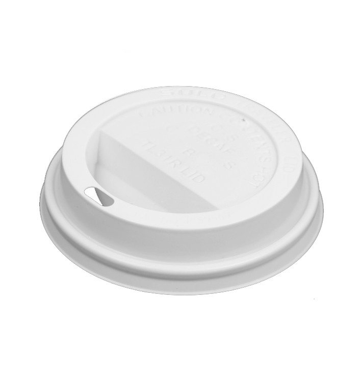 Lid for Paper Cup Hole 10Oz/300ml Ø8,4cm (100 Units) Lid for Paper Cup Hole 10Oz/300ml Ø8,4cm (100 Units)