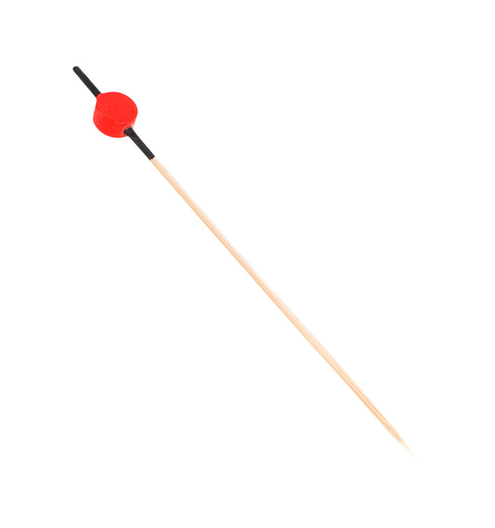 Bamboo Food Pick "Japan" Design Black and Red 12cm (100 Units) Bamboo Food Pick "Japan" Design Black and Red 12cm (100 Units)