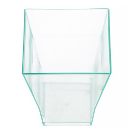 Plastic Tasting Cup PS "Bouquet" Water Green 4,5x5,5cm (576 Units)