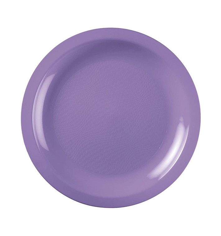Plastic Plate Flat Lilac "Round" PP Ø18,5 cm (50 Units) Plastic Plate Flat Lilac "Round" PP Ø18,5 cm (50 Units)