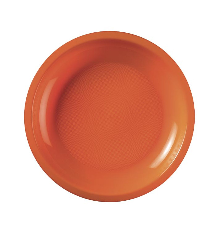 Plastic Plate Flat Orange "Round" PP Ø18,5cm (50 Units) Plastic Plate Flat Orange "Round" PP Ø18,5cm (50 Units)