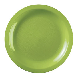 Plastic Plate Flat Lime Green "Round" PP Ø18,5cm (600 Units)