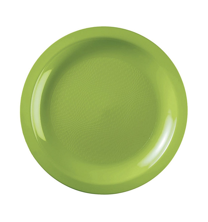 Plastic Plate Flat Lime Green "Round" PP Ø18,5cm (50 Units) Plastic Plate Flat Lime Green "Round" PP Ø18,5cm (50 Units)