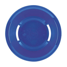 Plastic Plate Deep Mediterranean Blue "Round" PP Ø19,5 cm (600 Units)