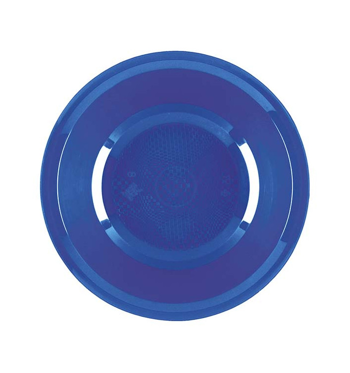 Plastic Plate Deep Mediterranean Blue "Round" PP Ø19,5 cm (600 Units) Plastic Plate Deep Mediterranean Blue "Round" PP Ø19,5 cm (600 Units)