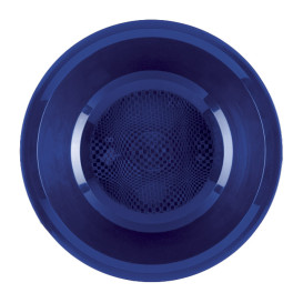 Plastic Plate Deep Blue "Round" PP Ø19,5 cm (50 Units) 