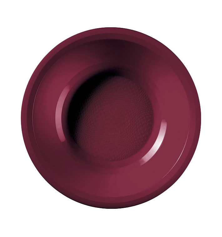 Plastic Plate Deep Burgundy "Round" PP Ø19,5 cm (50 Units) Plastic Plate Deep Burgundy "Round" PP Ø19,5 cm (50 Units)