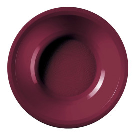 Plastic Plate Deep Burgundy "Round" PP Ø19,5 cm (600 Units)