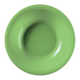 Plastic Plate Deep Lime Green "Round" PP Ø19,5 cm (50 Units) 